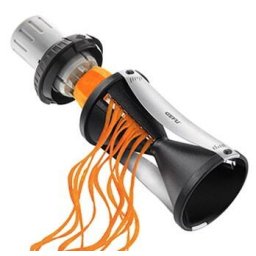 Ustensile gatit GEFU Spirelli 2.0 slicer Manual Black, Silver Plastic, Stainless steel