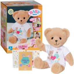 ZAPF Creation BABY born Singing Teddy German, Cuddly Toy