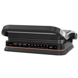 Gratar electric Gratar electric SM-2100S GB, putere 2100 W, placi anti-aderente 33x24.4 cm, control digital LED, Negru