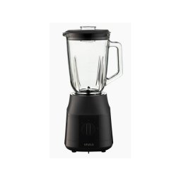 Blender BL-601B, 600 W, capacitate recipient sticla 1.5 L, 2 viteze + Turbo Pulse, Negru