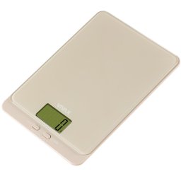 Cantar de bucatarie Cantar de bucatarie KS-502G, ecran digital, 5 Kg, sticla securizata, Lunar Bej