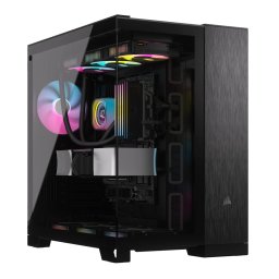 Carcasă CORSAIR 6500X, Mid-Tower, E-ATX, Dual-Chamber, Black/Obsidian Aluminum