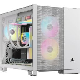 Carcasă CORSAIR 2500D Airflow, Micro-ATX, Dual Chamber, White