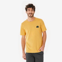 Tricou Drumeție NH100 Galben Bărbați
