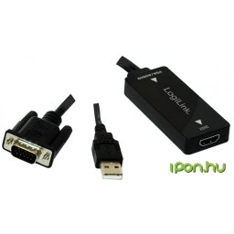 LOGILINK VGA/D-Sub HDMI Convertor Negru 1.8m CV0060