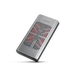 AXAGON EEM2-20GD USB-C 3.2 Gen 2x2 2x M.2 NVMe SSD CLONE MASTER ALU HDAX1002