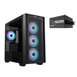 ASUS A21 Plus ARGB ventilatoare + 650W sursă negru A21 PLUS/ARGB FANS/EPS+PRIME-650B-BL