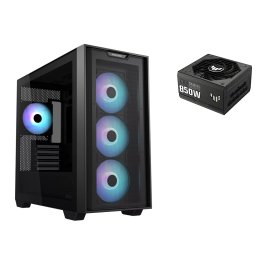 ASUS A21 Plus TG ARGB negru + 850W TUF Gaming sursă A21 PLUS/ARGB FANS/EPS+TUF-GAMING-85