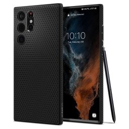 Husa Samsung Galaxy S22 ULTRA 5G - Spigen Case Liquid Air, Matte Black