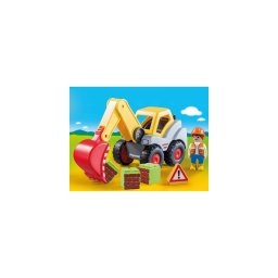 Playmobil - 1.2.3 Excavator Cu Brat Mobil