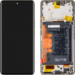 Display cu Touchscreen Honor Magic6 Lite / X50, cu Rama si Acumulator, Portocaliu, Service Pack 0235AHHS