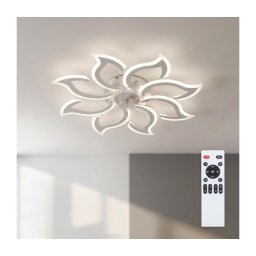 Brilagi - Ventilator de tavan cu LED reglabil LED/44W/230V Ø 90 cm alb + telecomandă