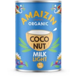 Lapte de Cocos Light 9% Bio, Amaizin, 400 ml, Amaizin