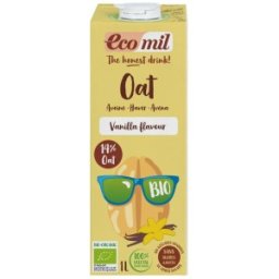 Bautura Vegetala de Ovaz cu Vanilie Bio, fara Zahar, Ecomil, 1 l