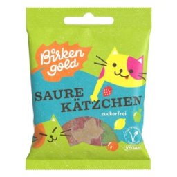 Jeleuri din Fructe cu Xylitol in Forma de Pisicute, Birkengold, 50 g