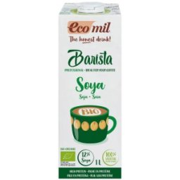 Bautura de Soia Bio, Barista, fara Zahar, Ecomil, 1 l