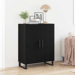Bufet Stejar negru 69.5 x 34 x 90 cm Lemn compozit GartenMobel Dekor