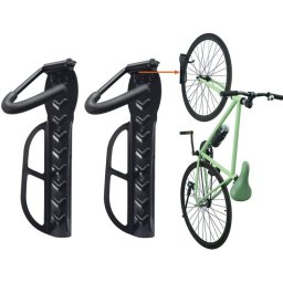 Suport bicicleta de perete universal, metalic, cu carlig cauciucat