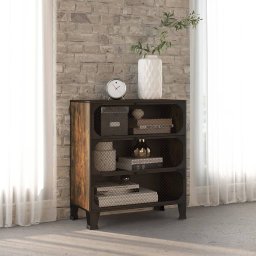 Dulap de depozitare ,maro rustic,72x36x82cm,metal si MDF GartenMobel Dekor