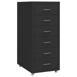 Fiset mobil, negru, 28x41x69 cm, metal GartenMobel Dekor
