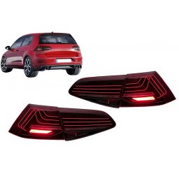 Stopuri Full LED pentru VW Golf 7 si 7.5 Hatchback, Laser Look