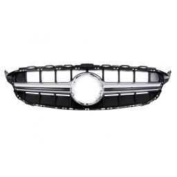 Grila centrala Mercedes W205 facelift 2018-2020 fara camera, ABS