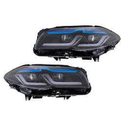 Faruri Full LED BMW F10/F11 5 Seria 2011-2013, design G30, pentru Xenon