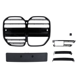 Grila centrala BMW Seria 4 G22 Coupe G23 Cabrio 2020-2027, negru lucios
