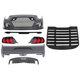Pachet exterior complet Ford Mustang VI Coupe 2015-2019 cu stopuri LED