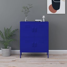 Dulap de depozitare, bleumarin, 80x35x101,5 cm, otel GartenMobel Dekor