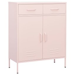 Dulap de depozitare, roz, 80x35x101,5 cm, otel GartenMobel Dekor