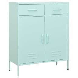 Dulap de depozitare, verde menta, 80x35x101,5 cm, otel GartenMobel Dekor