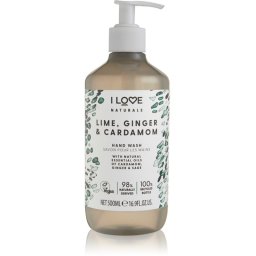 I Love Naturals Lime, Ginger & Cardamom Săpun lichid pentru mâini 500 ml