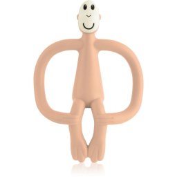 Matchstick Monkey Teething Toy and Gel Applicator jucărie pentru dentiție perie 2 in 1 Peach Salmon 1 buc