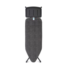 Masa de calcat Brabantia C 1003370, 124x45 cm, 7 pozitii de reglare, Suport generator de abur, Negru