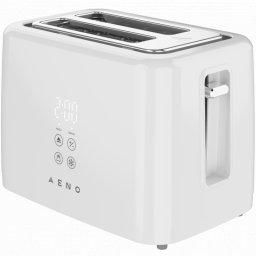 Prăjitor de pâine AENO ATS0002W, 930 W, 7 trepte, comandă tactilă, temporizator invers, protecție împotriva blocării, silențios, alb
