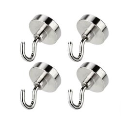 Set 4 carlige magnetice HORUSDY 35 mm 8 lbs suport metalic cu prindere puternica