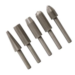 Set 5 pile rotative aliaj de otel 6 mm pentru lemn si plastic