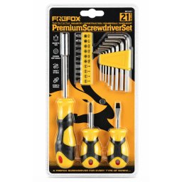 Set surubelnite multifunctionale 21 piese FREFOX biti imbusuri si accesorii incluse