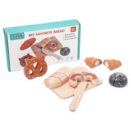 Jucarie Montessori Kabi My Favorite Bread - Set Mic Dejun din Lemn
