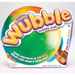 Groovy Wubble – Tie-Dye Albastră: Mingea