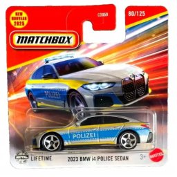 Matchbox: mașinuță - 2023 BMW i4 Sedan de Poliție