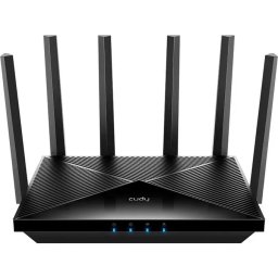 Router wireless CUDY WR11000, Wi-Fi 7, 802.11 a/b/g/n/ac/ax/be, 688 - 5765 Mbps, Negru