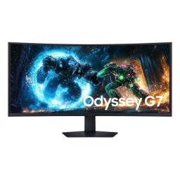 Monitor LED SAMSUNG Gaming Odyssey G7 G75F LS40FG750EUXEN, Curbat, 40 inch, UWUHD, 1 ms, 180 Hz, FreeSync Premium Pro, Black