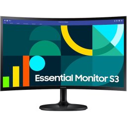 Monitor LED Curbat SAMSUNG Essential S3 S36GD LS24D360GAUXEN, 24" Full HD VA, 100 Hz, 4 ms, Black