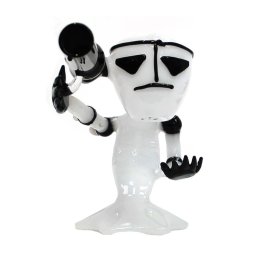 Urban Crew Bong din sticla White Bazooka Alien 15cm