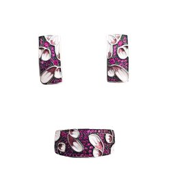 Set argint cubic zirconia