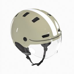 Cască ciclism CBH 580 cu vizieră Verde lucios Damă