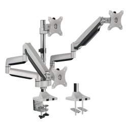 SUPORT de birou LOGILINK, pt 3 TV/monitor plat, curbat, diag. max 32 inch, rotatie, inclinare, pivotare, orizontala, verticala, totala, max 7 Kg x 3, BP0052