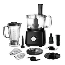 RESIGILAT – Robot de bucatarie Heinner HFP-750BK, Putere 750W, Bol 1.2L, Blender 1.8L, 4 discuri, Negru
